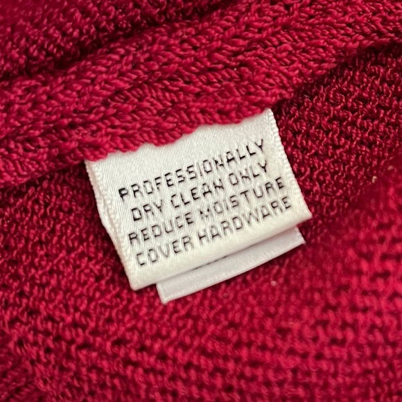 ST JOHN Collection Deep Red Jacket Blazer Gold Buttons SANTANA KNIT US 6 EUC - Picture 4 of 5